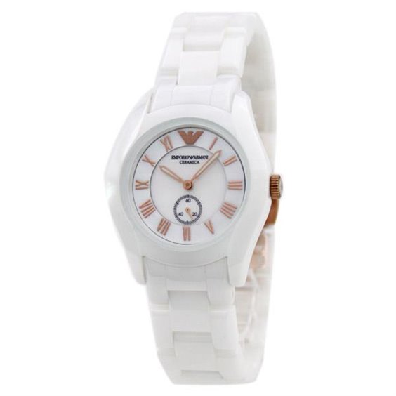 Orologio armani outlet ceramica bianco